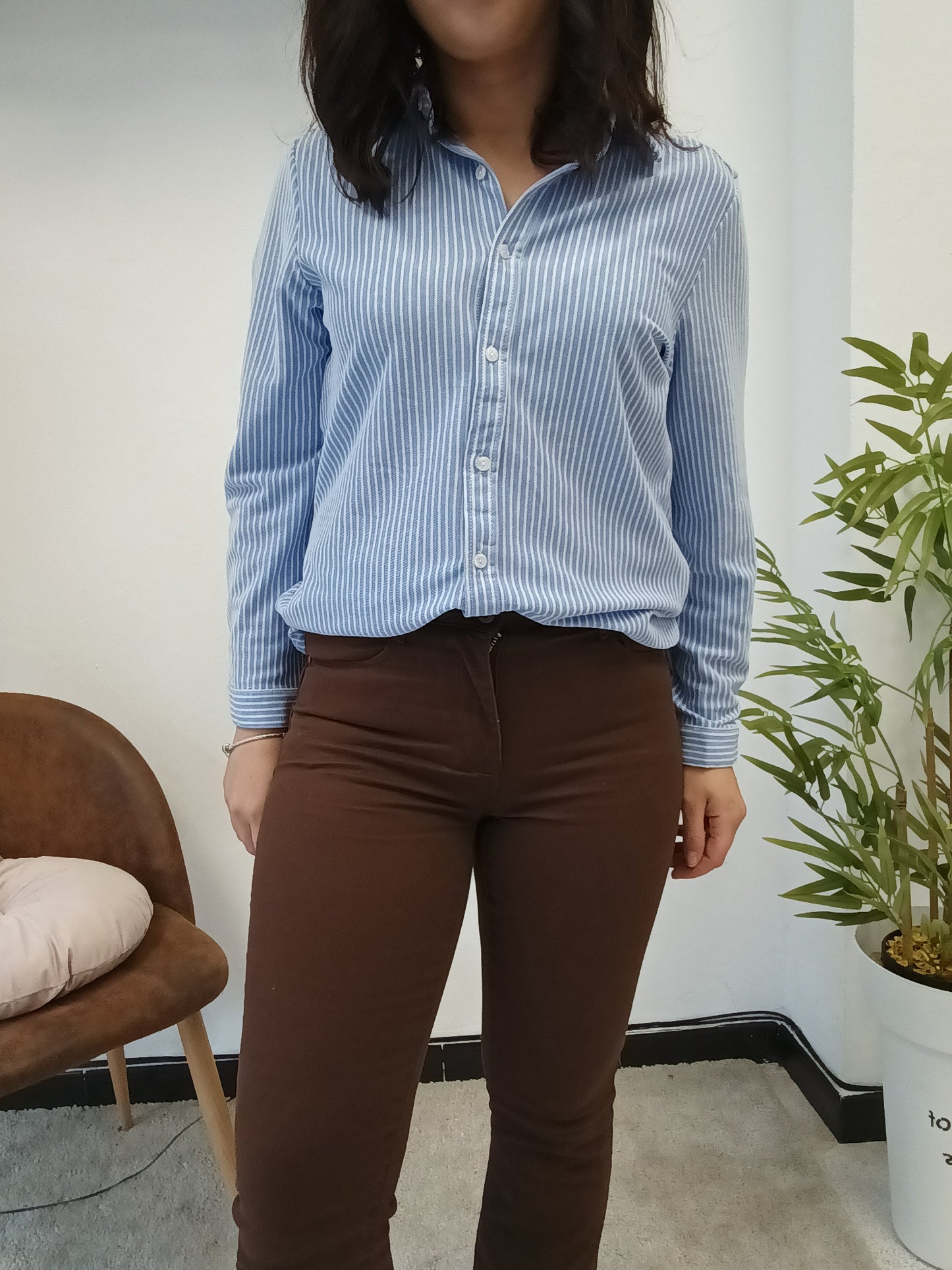 Pantalón flare chocolate