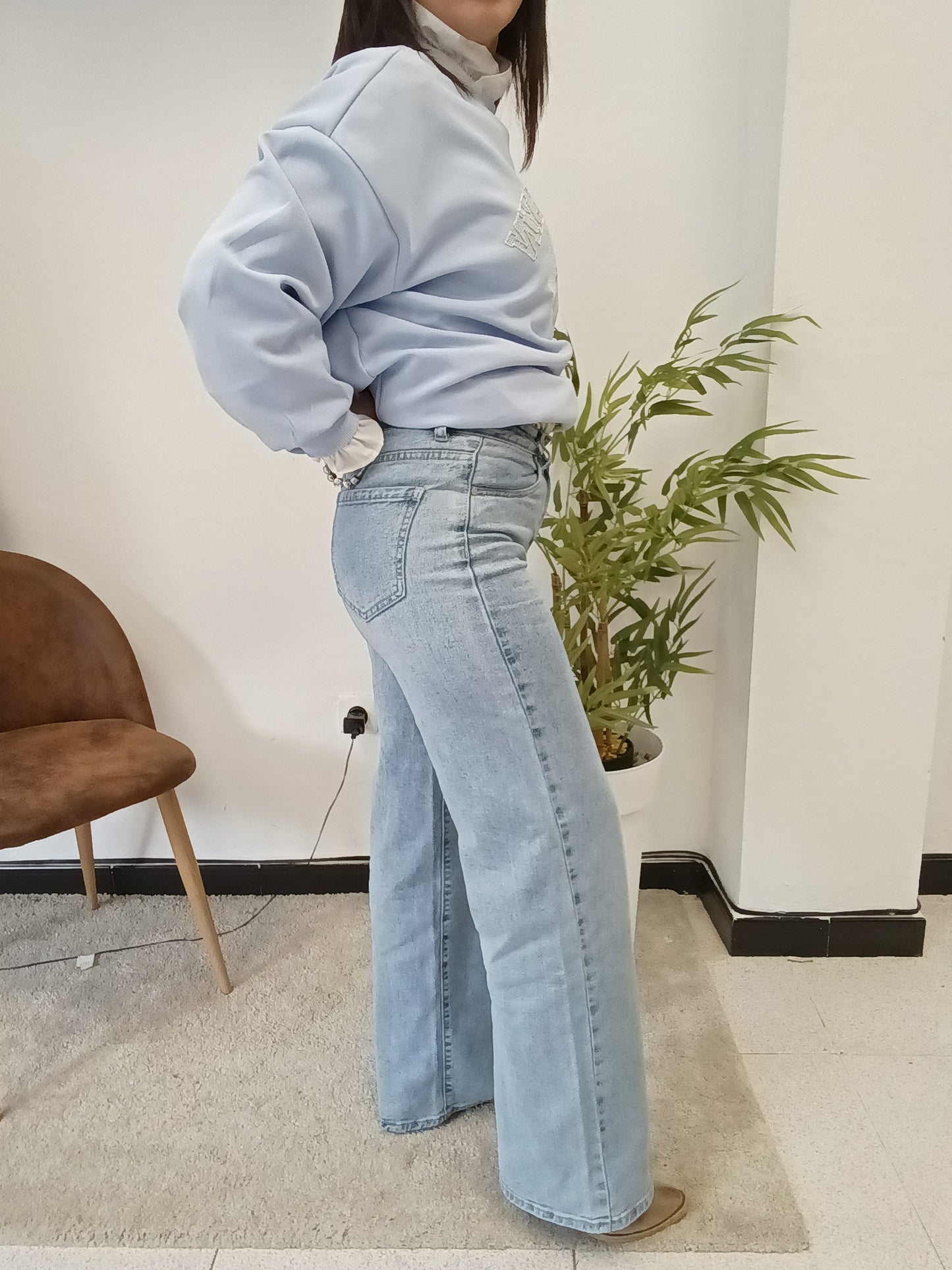 Vaquero recto claro