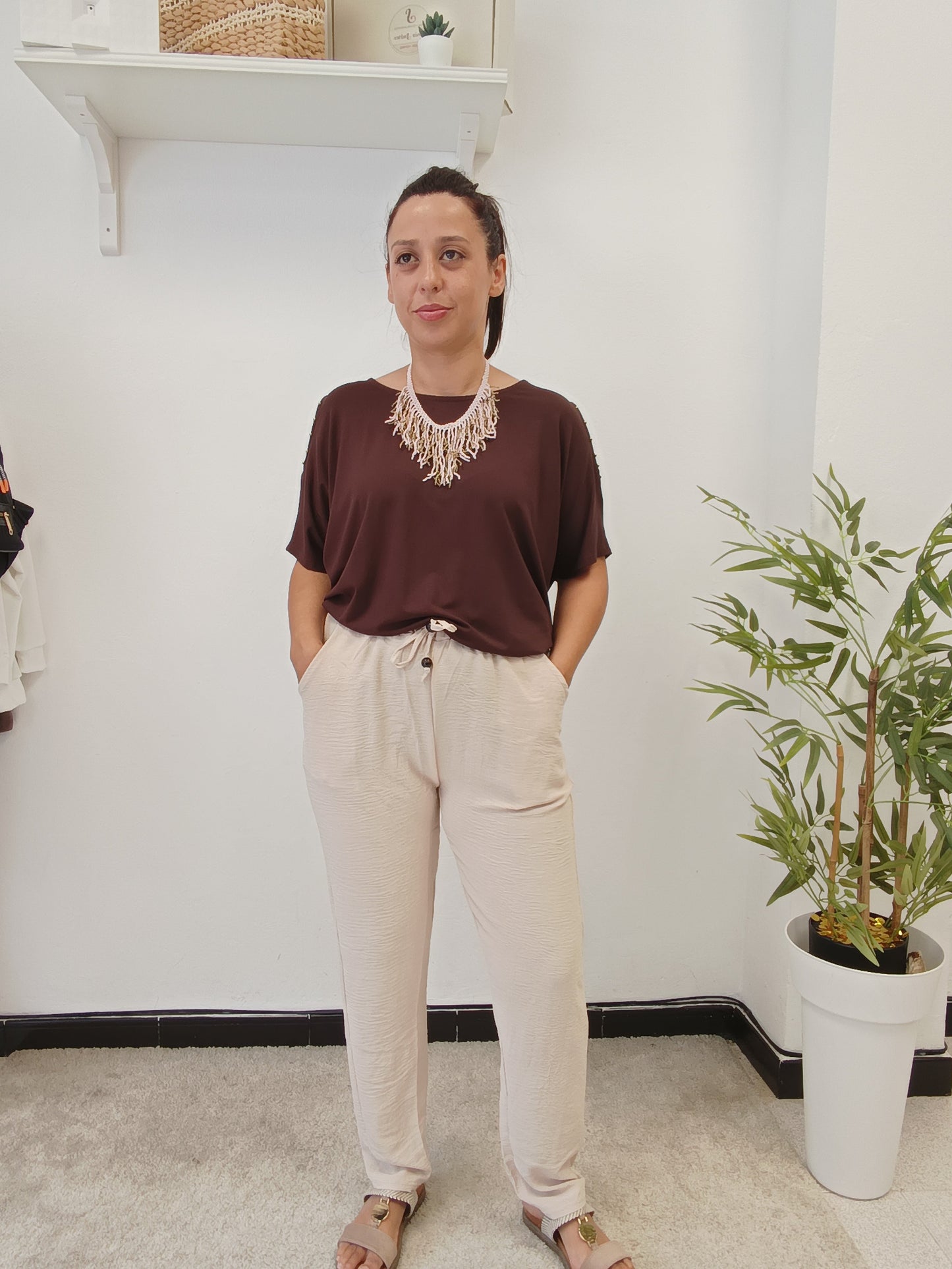 Pantalón Fluido Estrecho