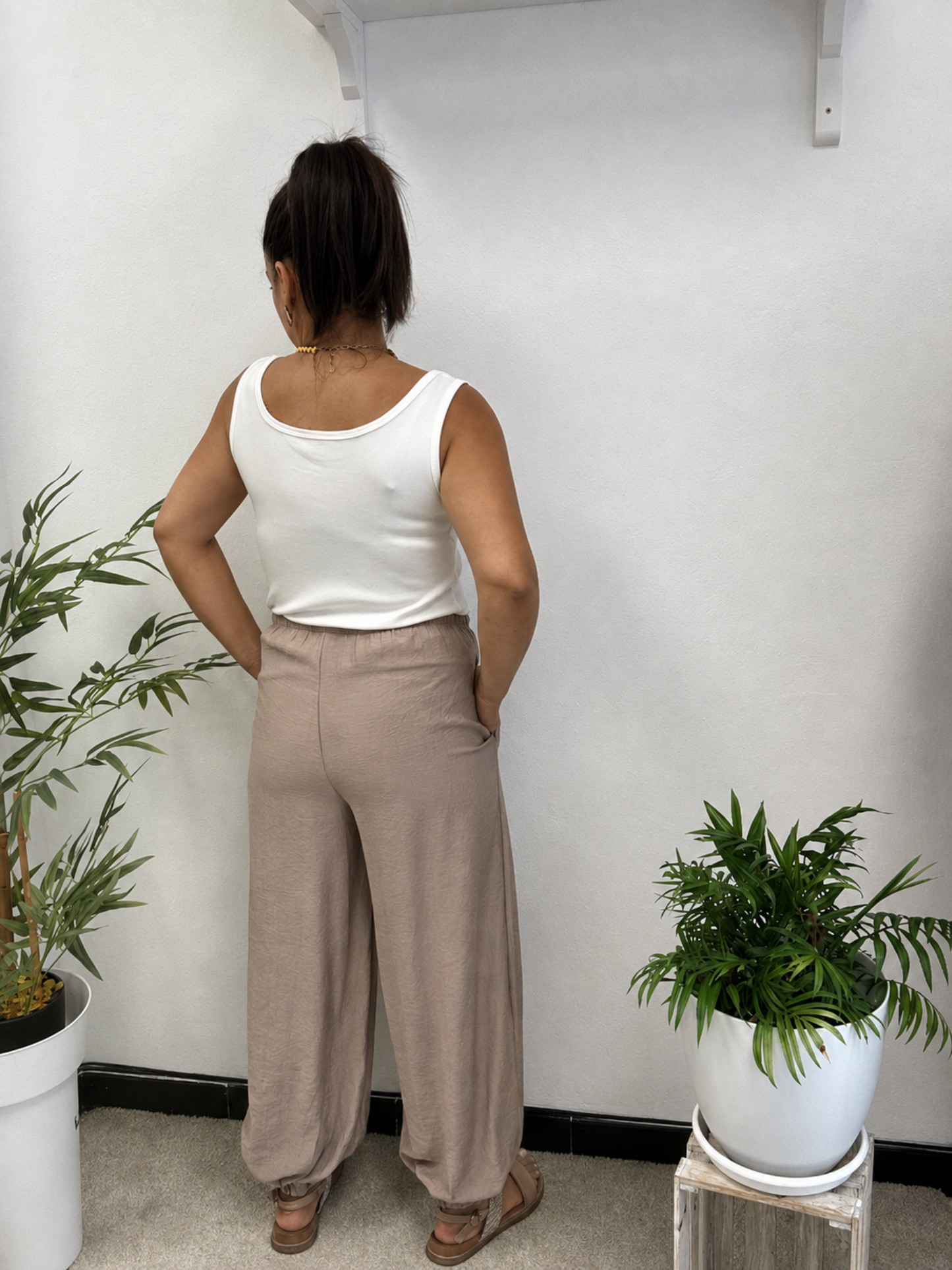 Pantalón Bombacho Liso