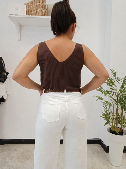 Pantalón Wide Leg Blanco