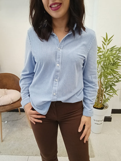 Camisa rayas azul