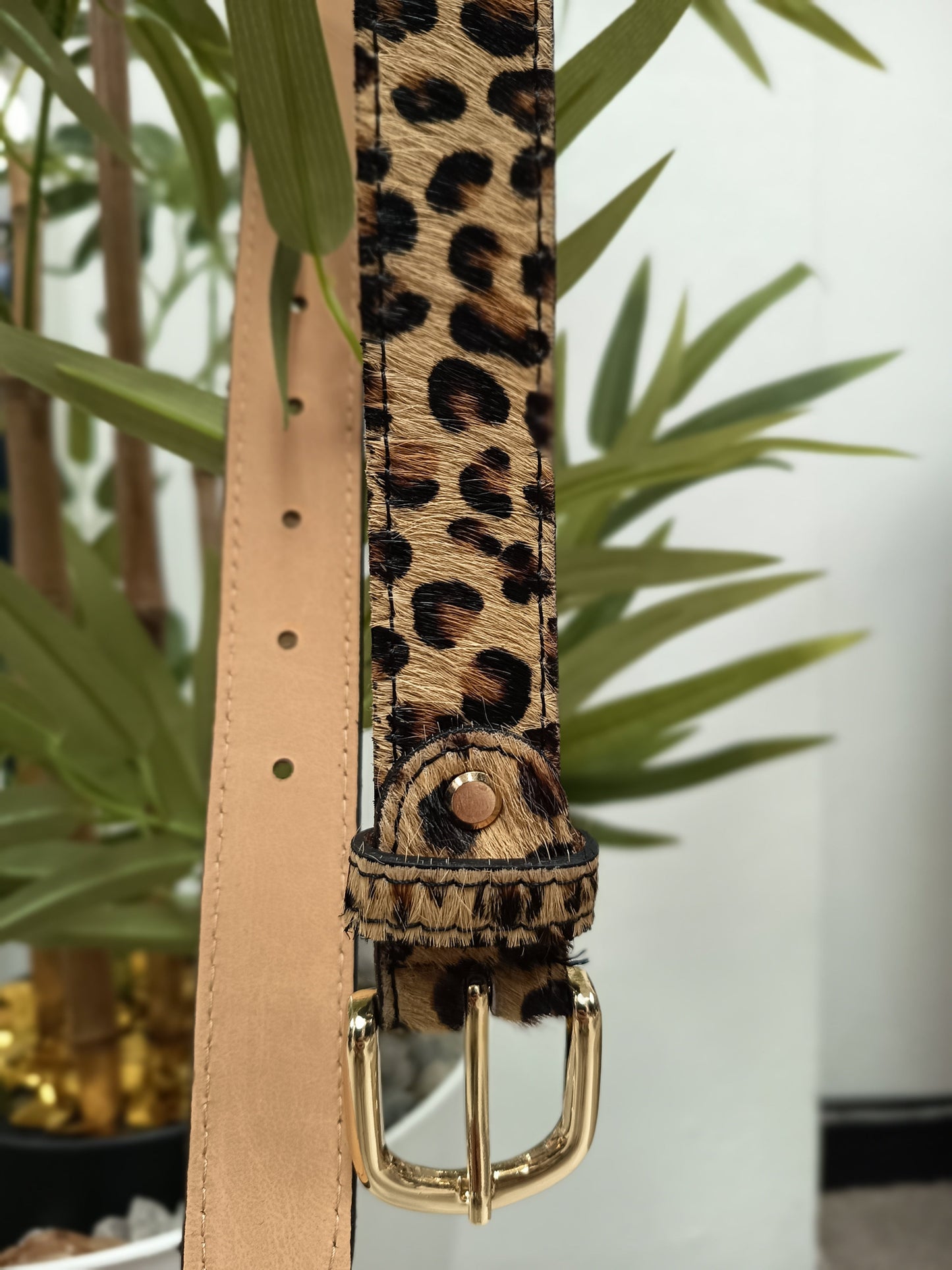 Cinturón animal print