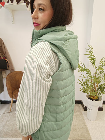 Chaleco verde menta