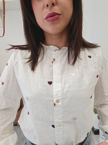 Camisa corazón choco