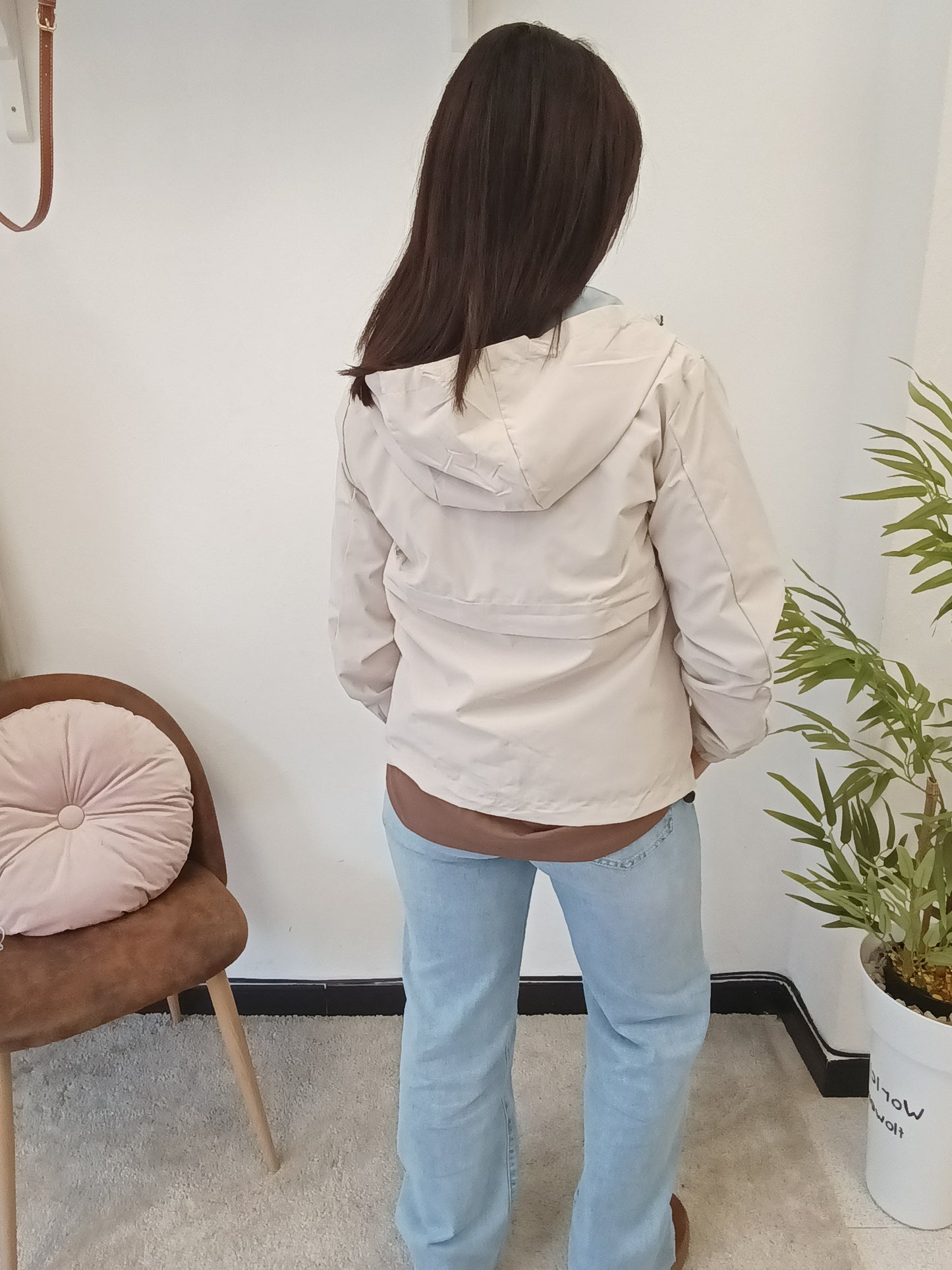 Chaqueta reversible bicolor