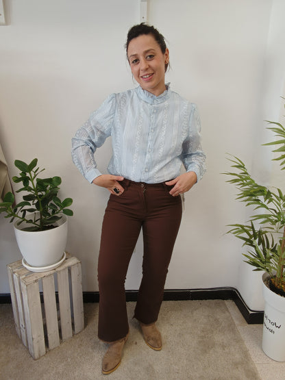 Camisa cristal azul