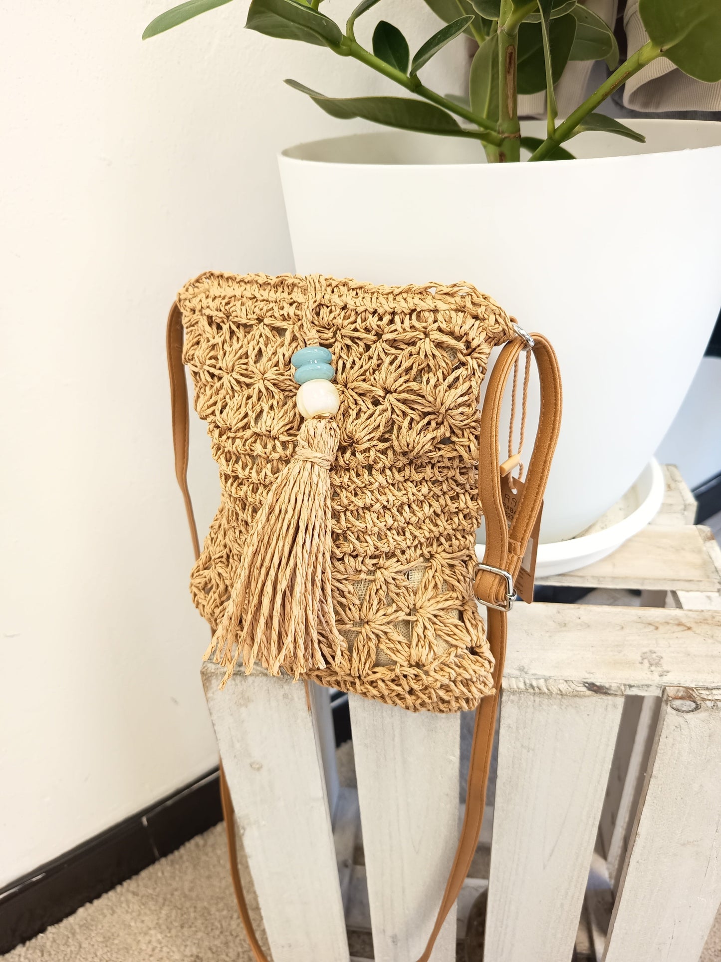 Bolso perla azul