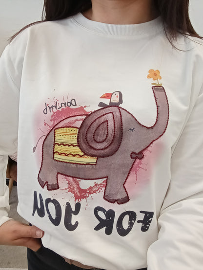 Sudadera fina elefante