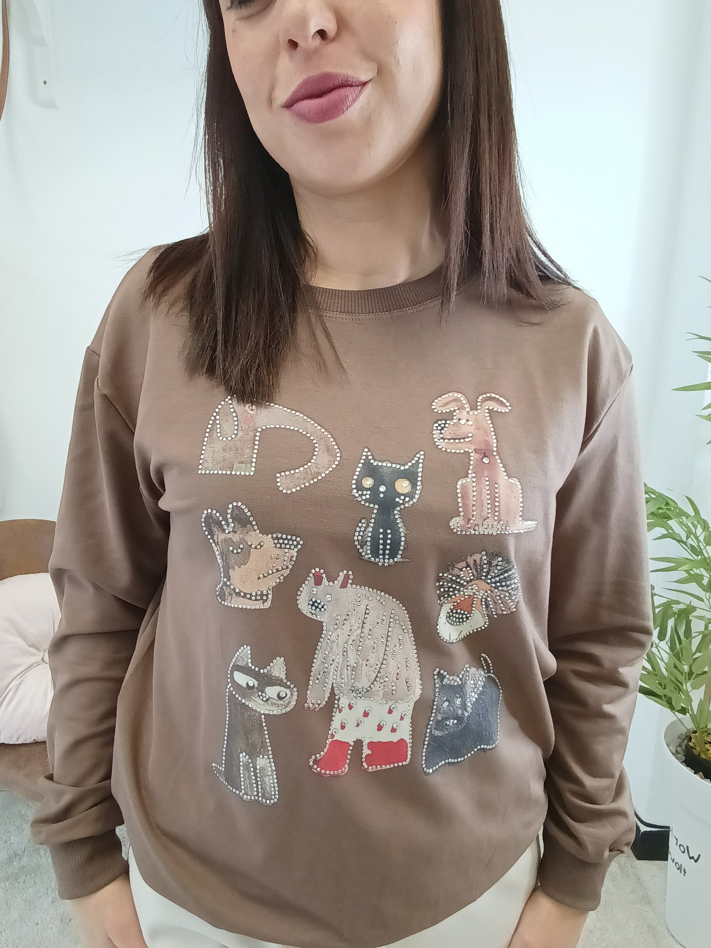 Sudadera fina perros y gatos