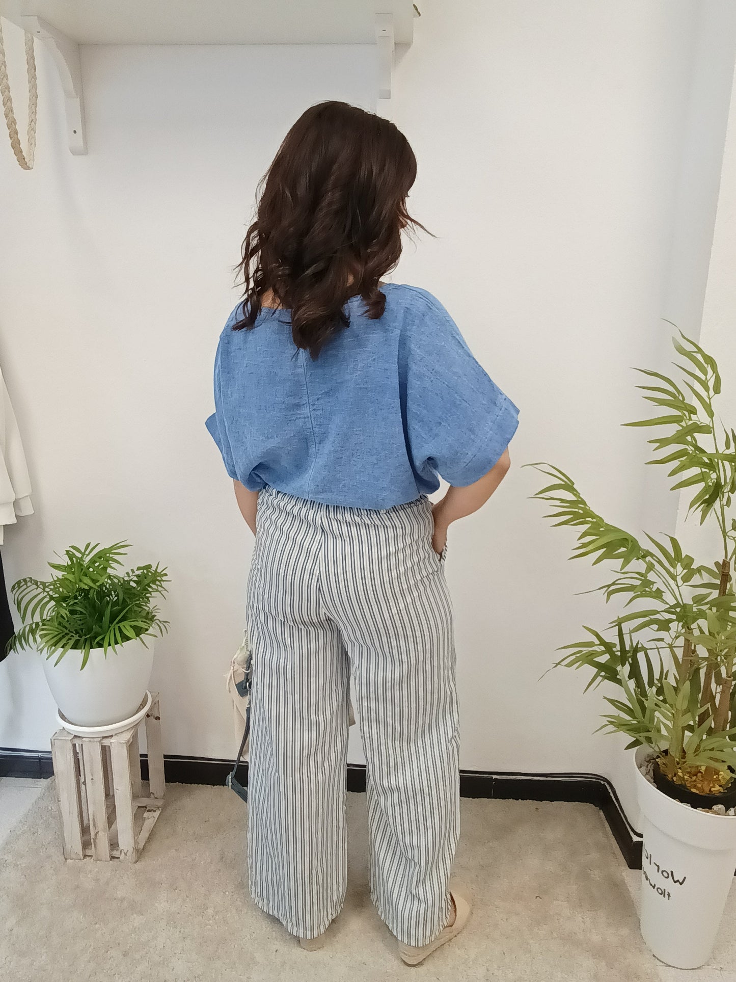 Pantalón Vaporoso Raya Vertical