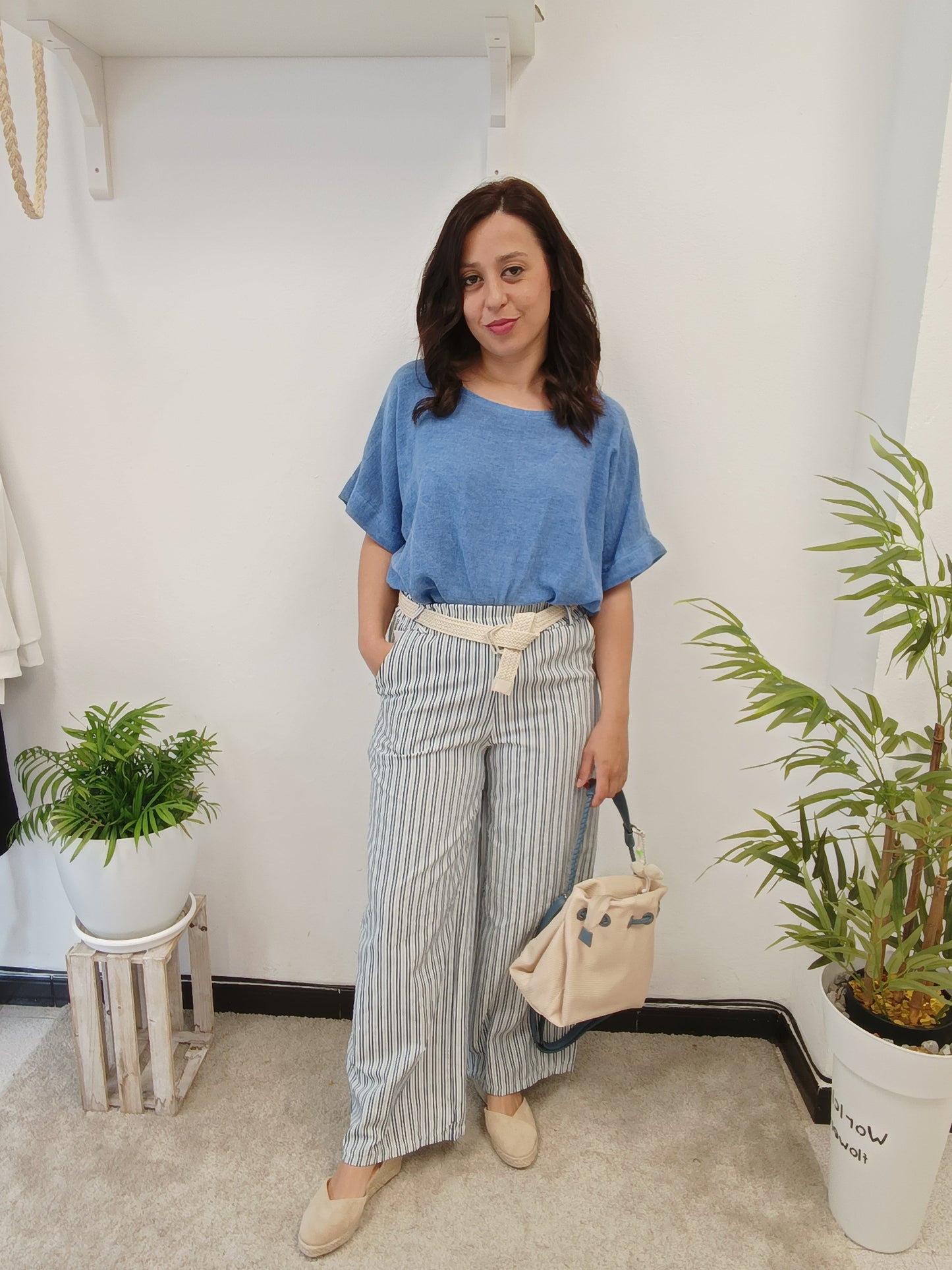 Pantalón Vaporoso Raya Vertical