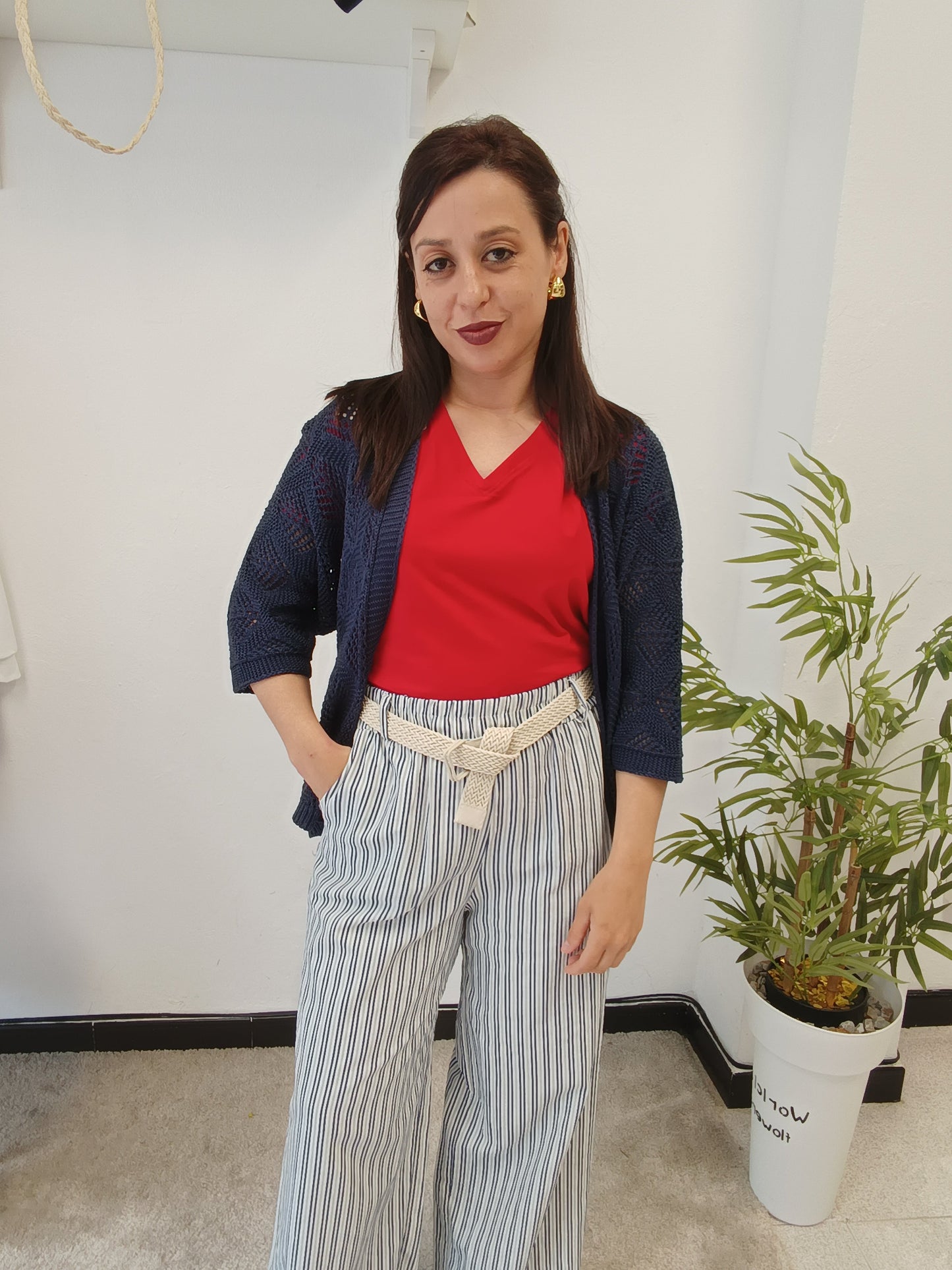 Chaqueta Calada Azul marino