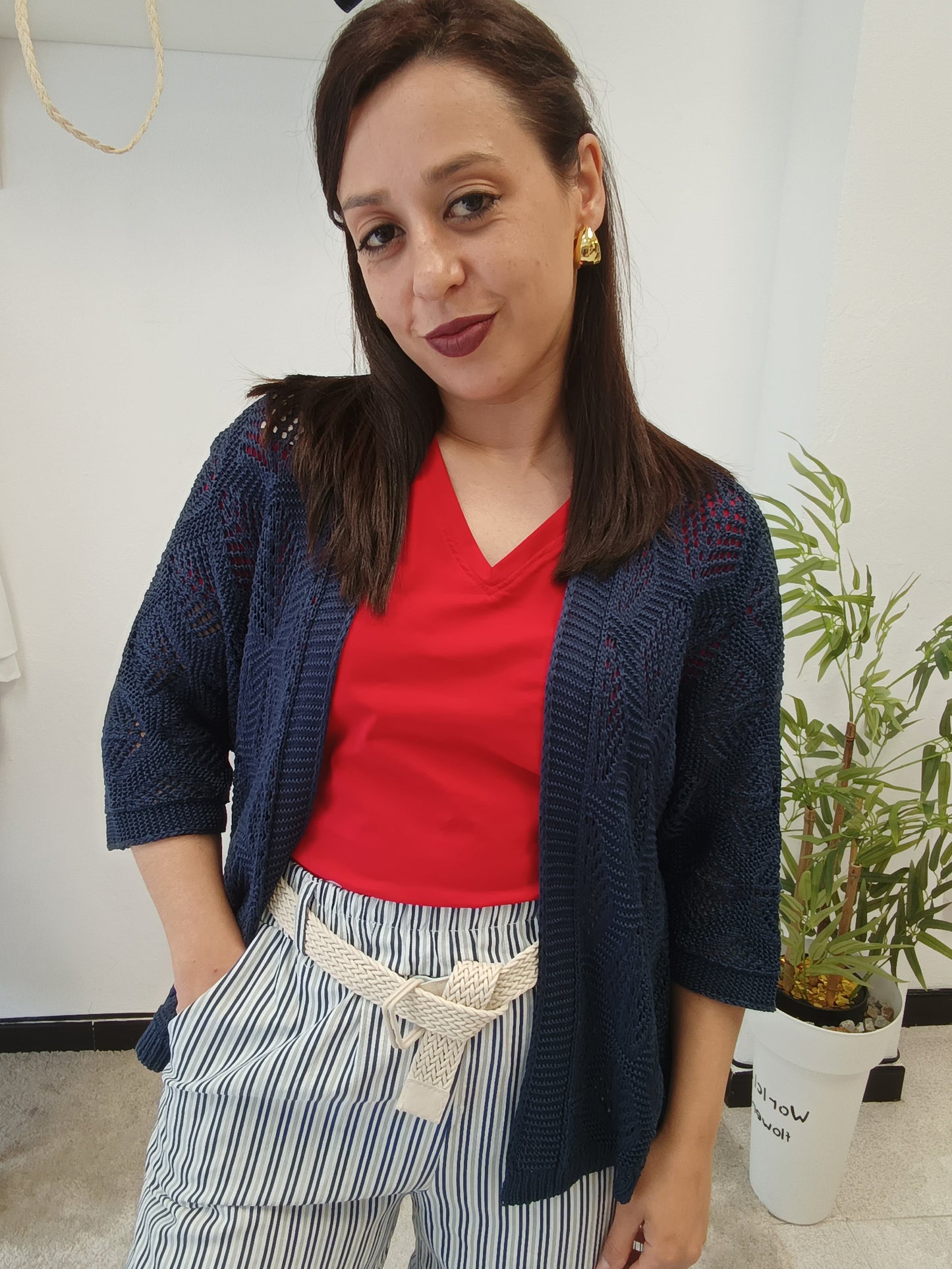 Chaqueta Calada Azul marino