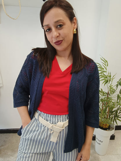 Chaqueta Calada Azul marino