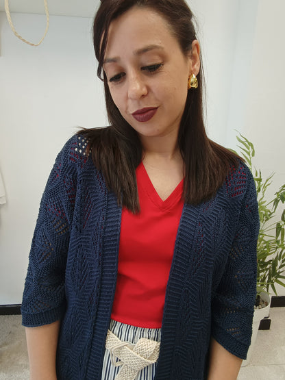 Chaqueta Calada Azul marino
