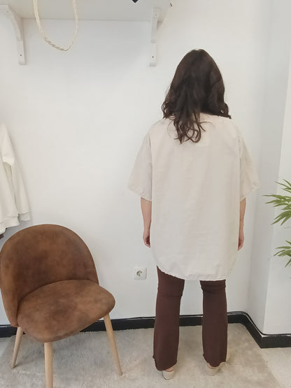 Blusa Beige Algodón