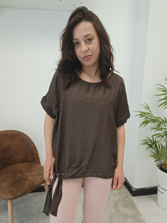 Blusa Lazo Chocolate