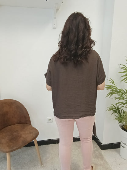 Blusa Lazo Chocolate