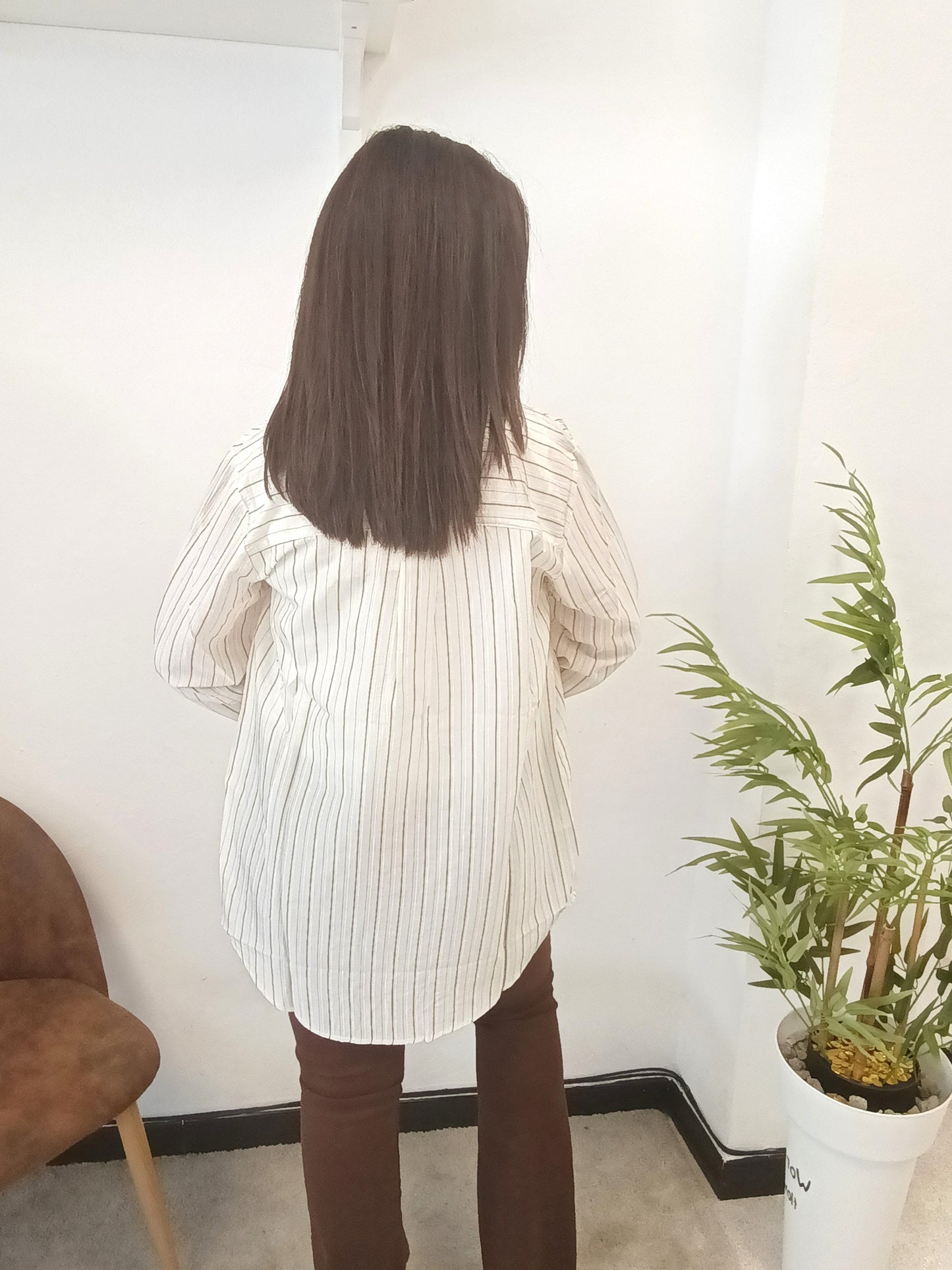 Camisa Rayas Larga