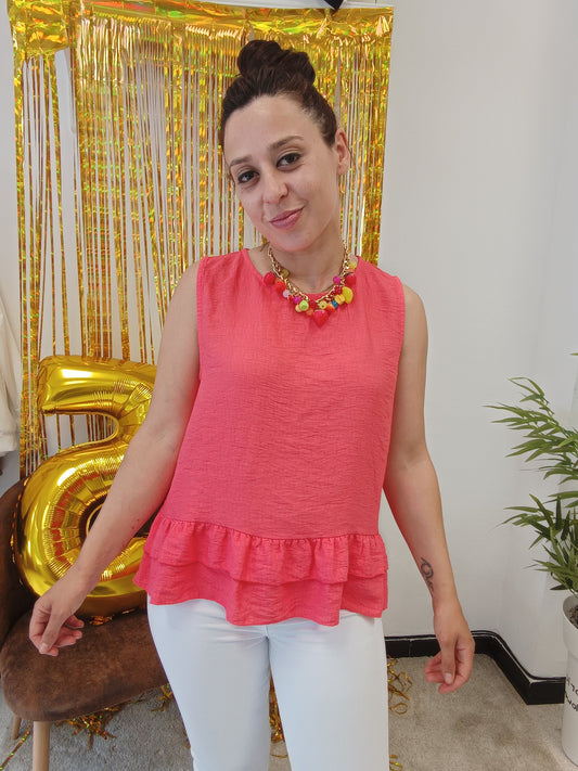 Top Volantes Coral
