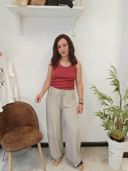 Pantalón Flecos