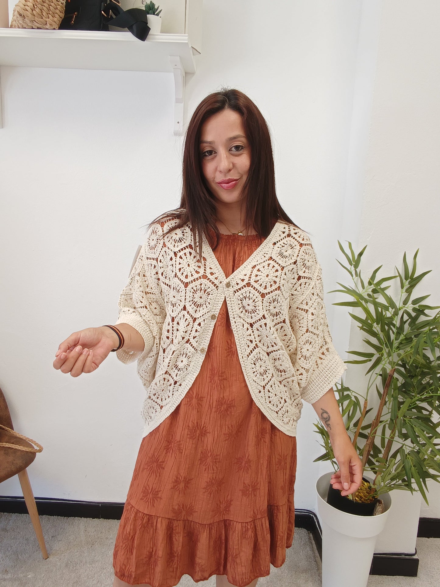 Chaqueta Calada Maxi