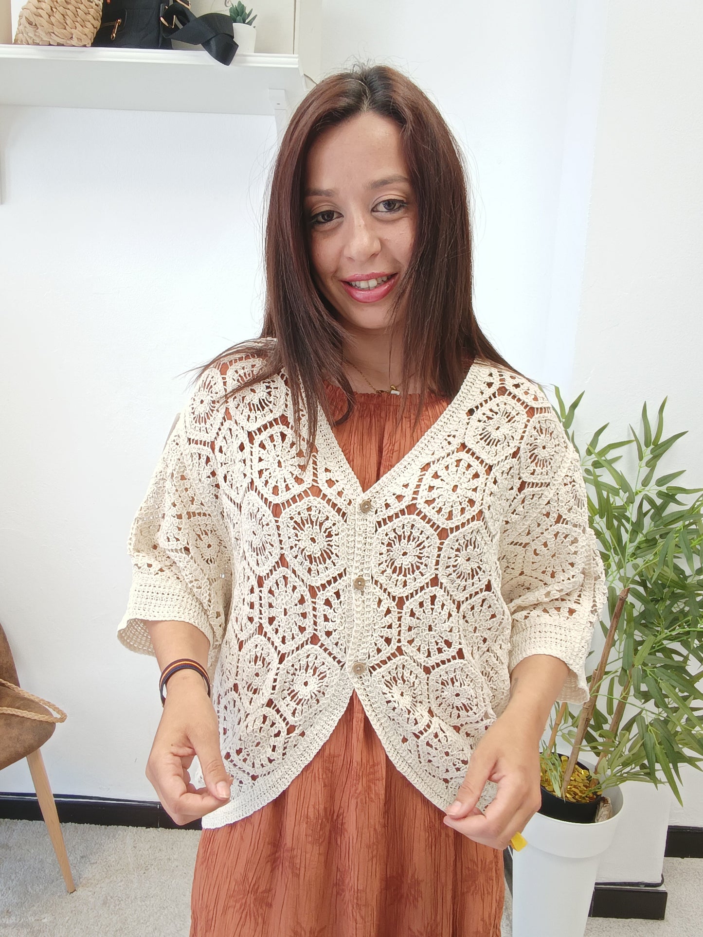 Chaqueta Calada Maxi