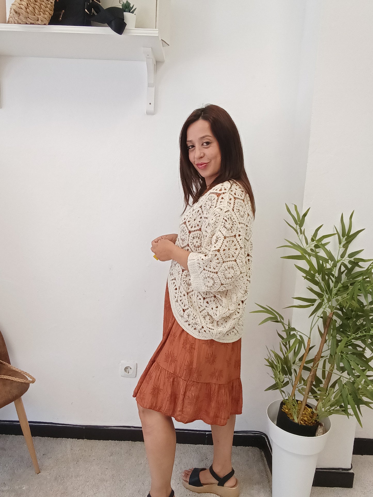 Chaqueta Calada Maxi