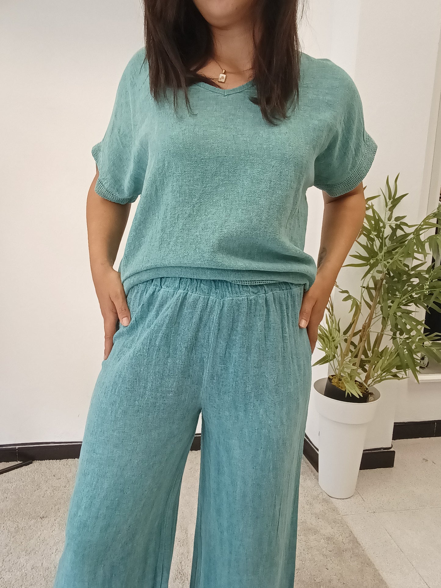 Pantalón Lino Colores