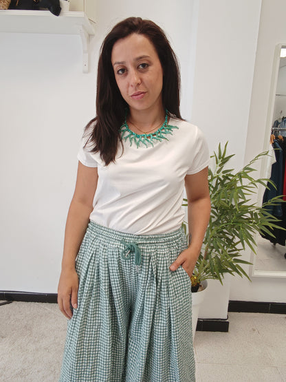 Pantalón Palazzo Vichy
