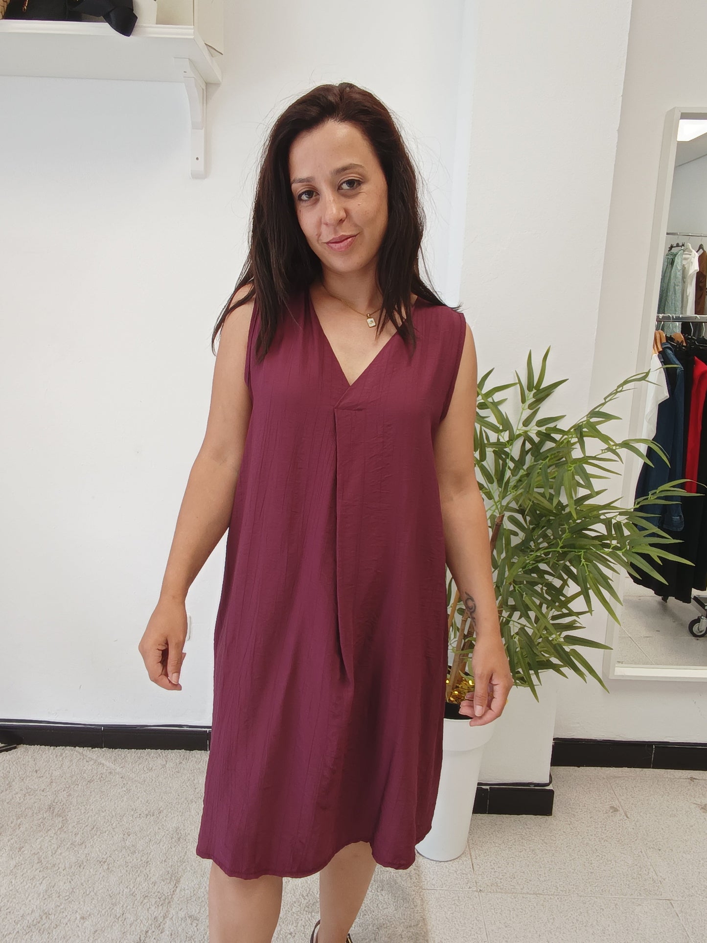 Vestido Pico Tirantes