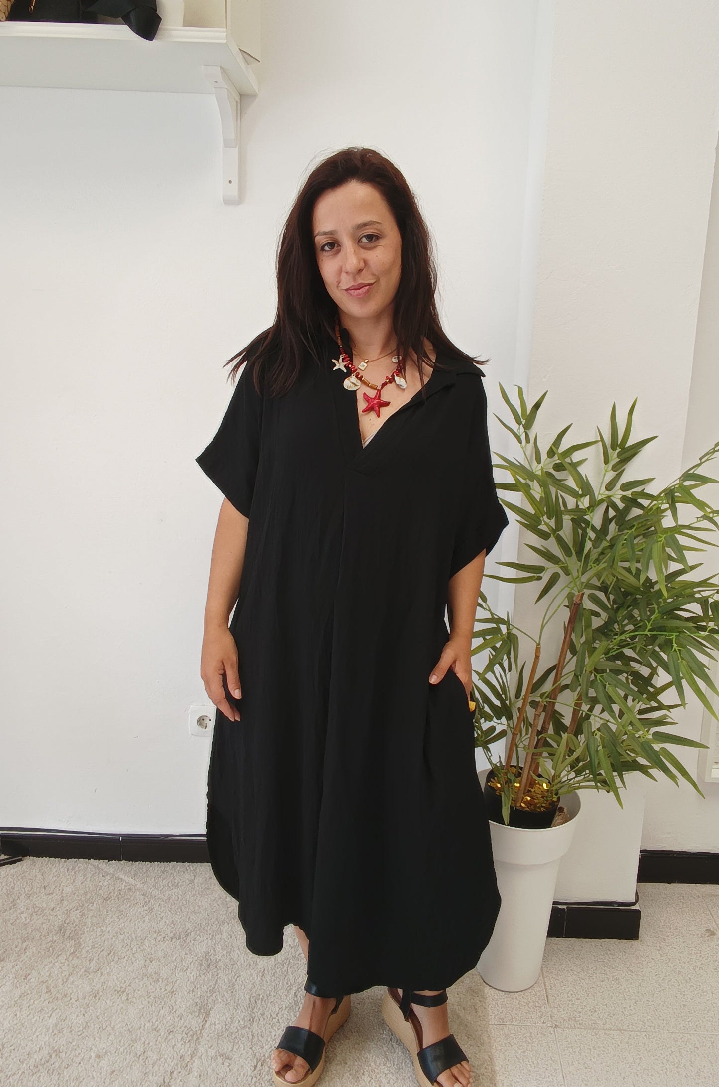Vestido Cuello Camisa