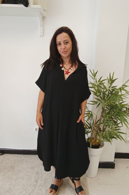 Vestido Cuello Camisa