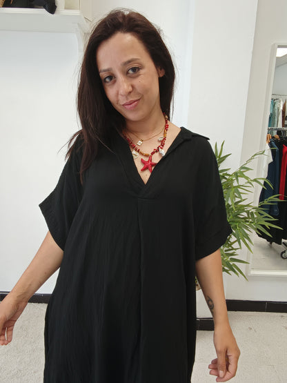 Vestido Cuello Camisa