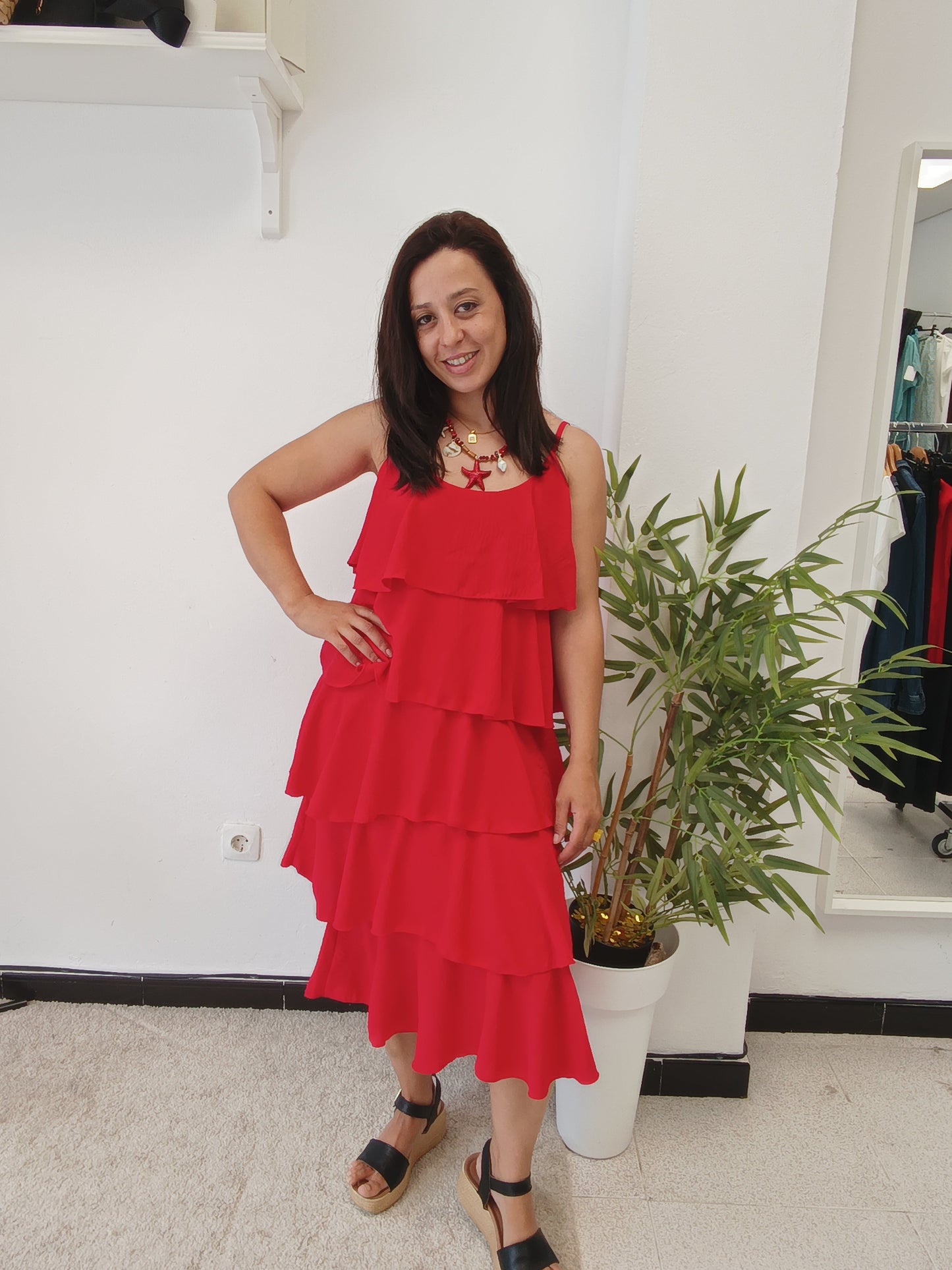 Vestido Volantes