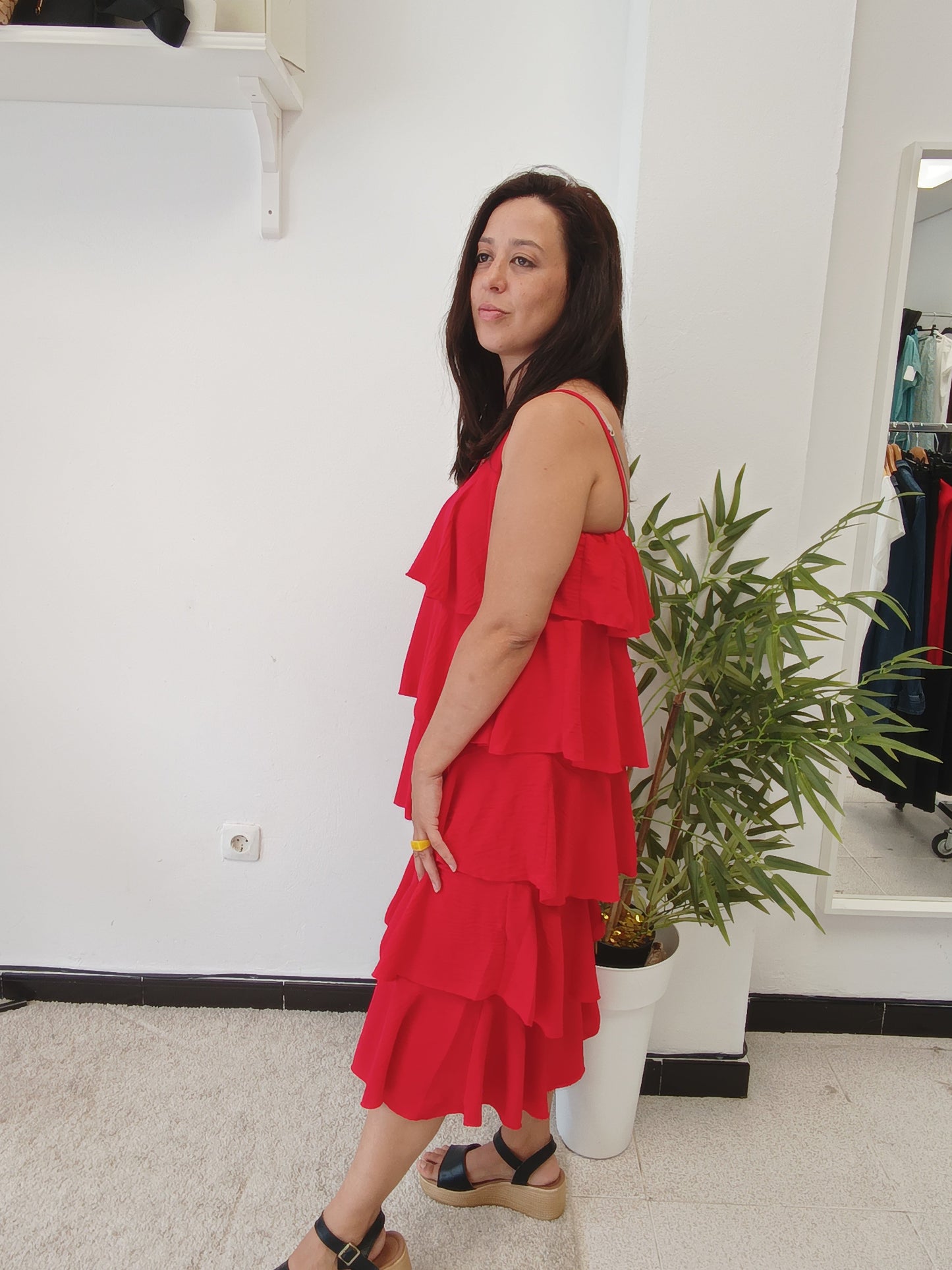 Vestido Volantes