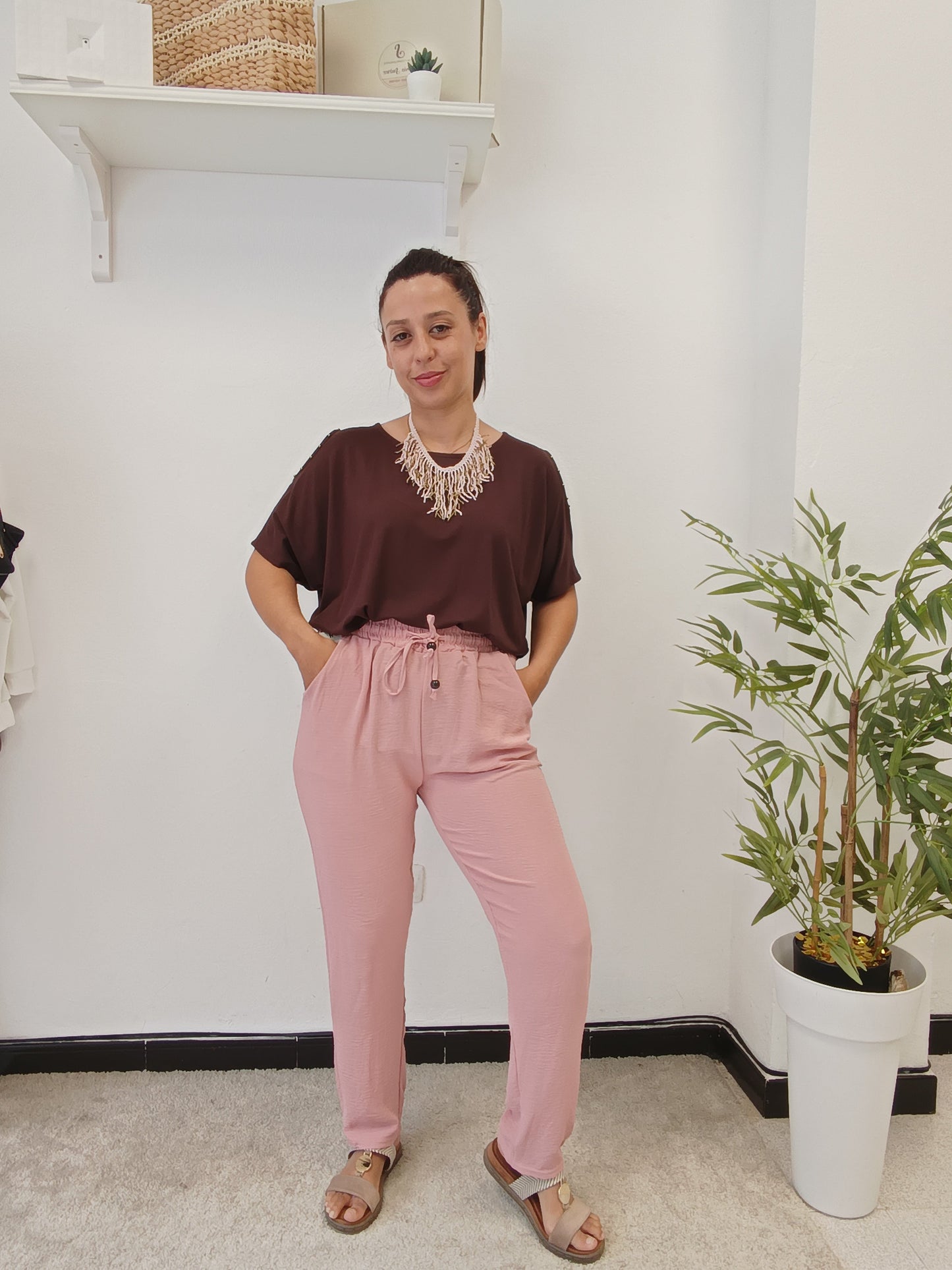 Pantalón Fluido Estrecho