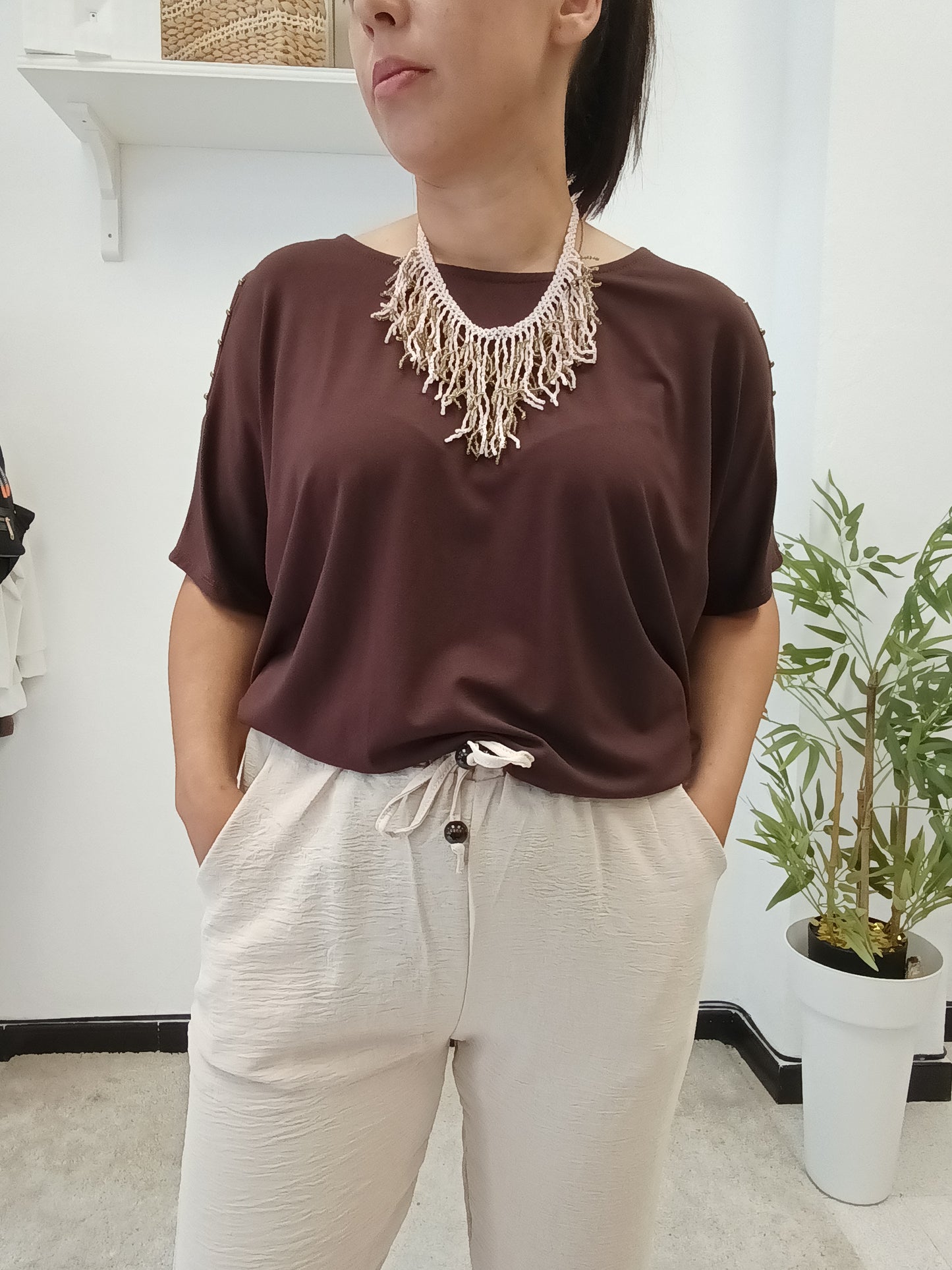 Pantalón Fluido Estrecho