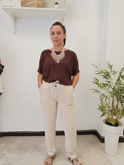 Pantalón Fluido Estrecho