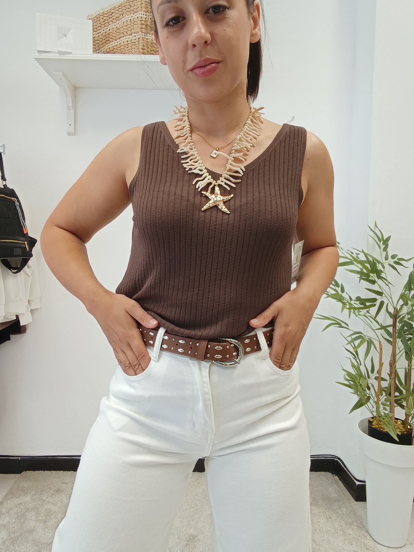Pantalón Wide Leg Blanco