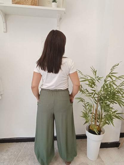 Pantalón Bombacho Liso
