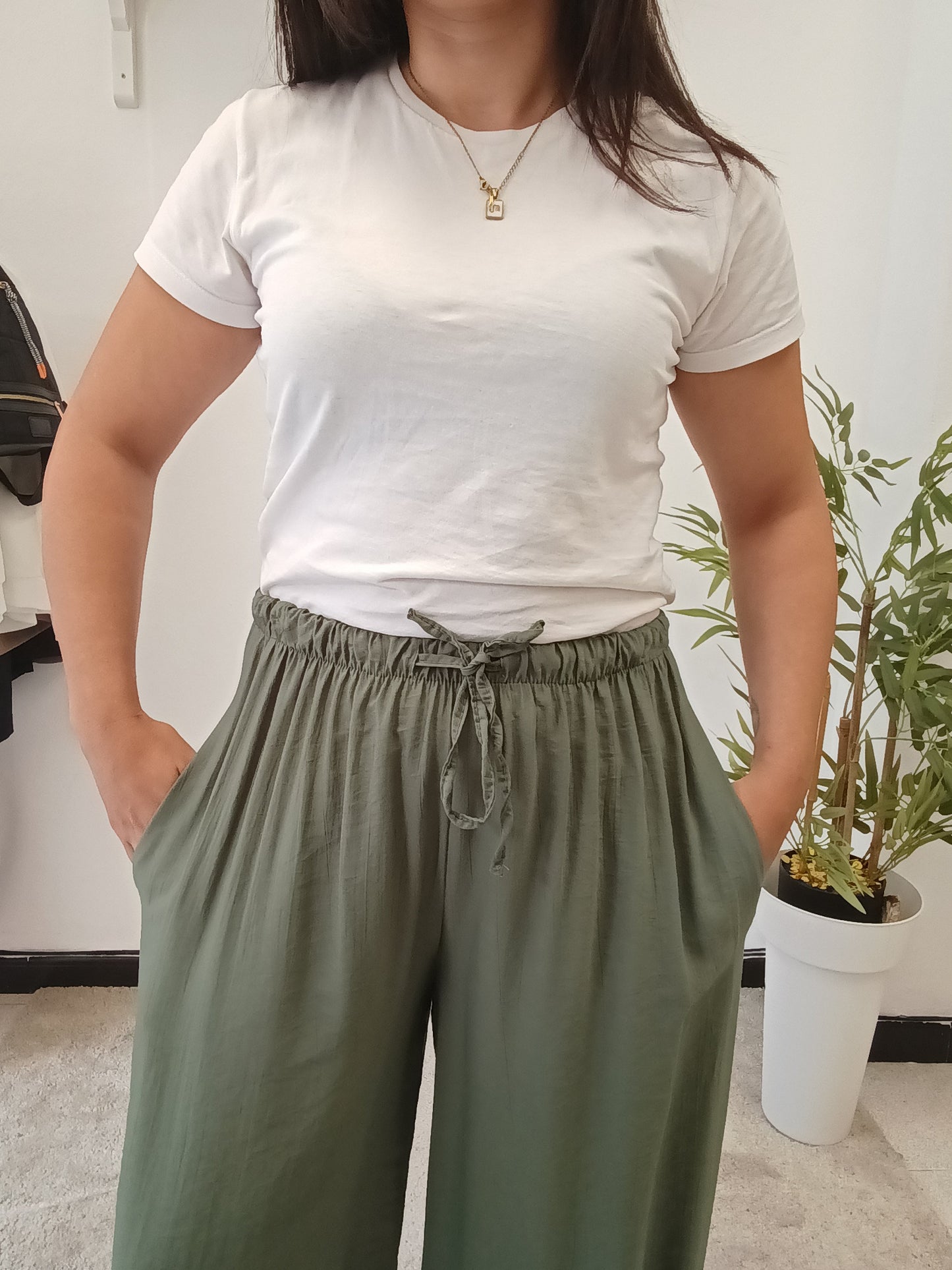 Pantalón Bombacho Liso