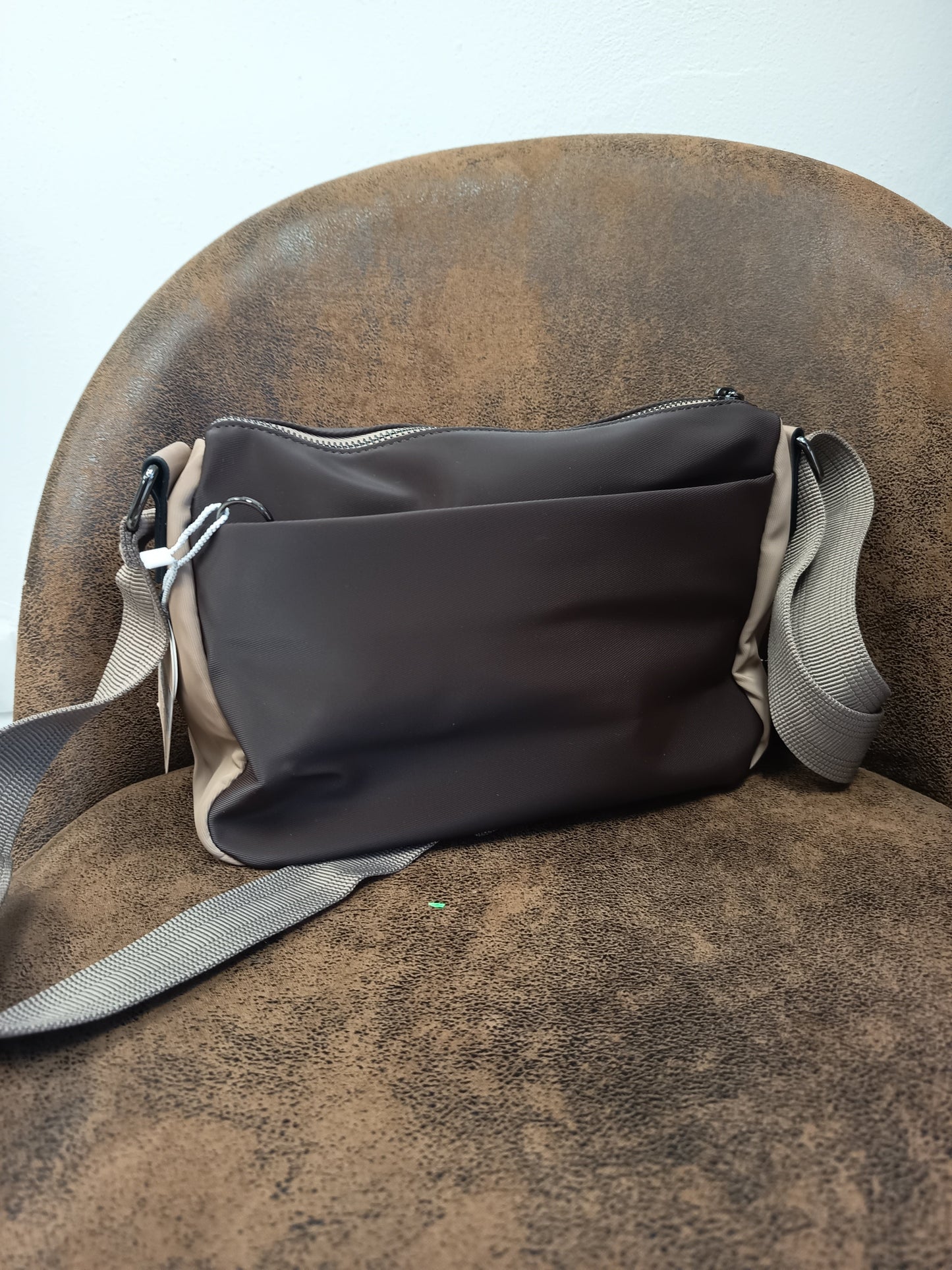 Bolso Bicolor Café
