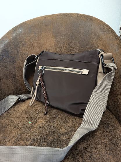 Bolso Bicolor Café